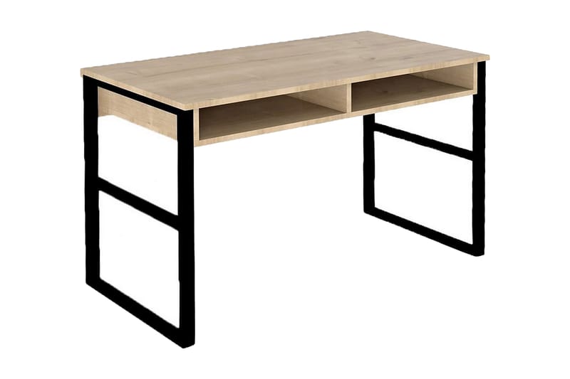 Gersby Skrivbord 120 cm med Förvaring Hylla - Natur/Svart - Möbler - Bord & matgrupper - Kontorsbord - Skrivbord