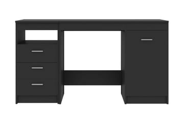 Skrivbord grå 140x50x76 cm spånskiva
