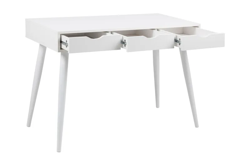 Gradina Skrivbord 110 cm med Förvaring 3 Lådor - Vit - Möbler - Bord & matgrupper - Kontorsbord - Skrivbord