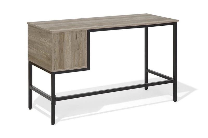 Grantha Skrivbord 120 cm med Förvaring 2 Lådor - Ljusbrun/Svart - Möbler - Bord & matgrupper - Kontorsbord - Skrivbord