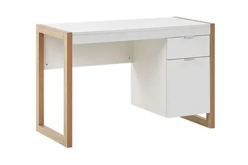 Graysburg Skrivbord 110 cm med Förvaring - Vit/Ljust Trä - Möbler - Bord & matgrupper - Kontorsbord - Skrivbord