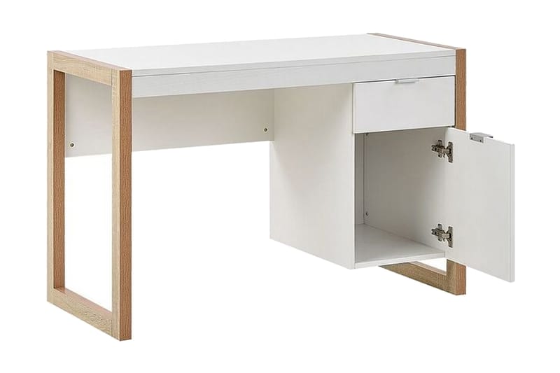 Graysburg Skrivbord 110 cm med Förvaring - Vit/Ljust Trä - Möbler - Bord & matgrupper - Kontorsbord - Skrivbord