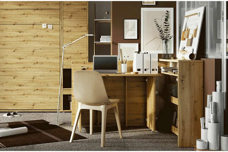 Grianan Skrivbord 136 cm Brown - Möbler - Bord & matgrupper - Kontorsbord - Skrivbord - Hörnskrivbord