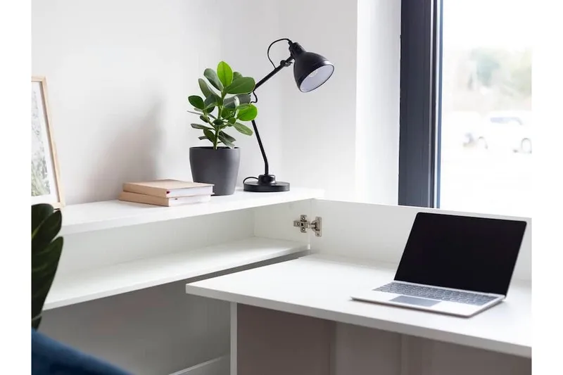 Grianan Skrivbord 136 cm White - Möbler - Bord & matgrupper - Kontorsbord - Skrivbord - Hörnskrivbord