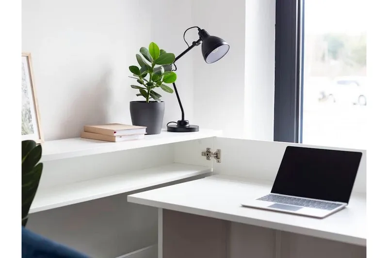Grianan Skrivbord 136 cm White - Möbler - Bord & matgrupper - Kontorsbord - Skrivbord - Hörnskrivbord