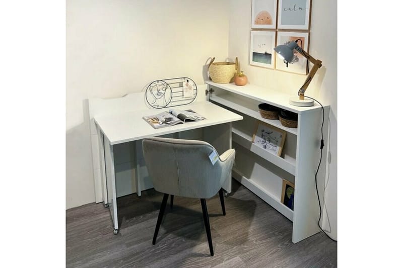 Grianan Skrivbord 136 cm White - Möbler - Bord & matgrupper - Kontorsbord - Skrivbord - Hörnskrivbord