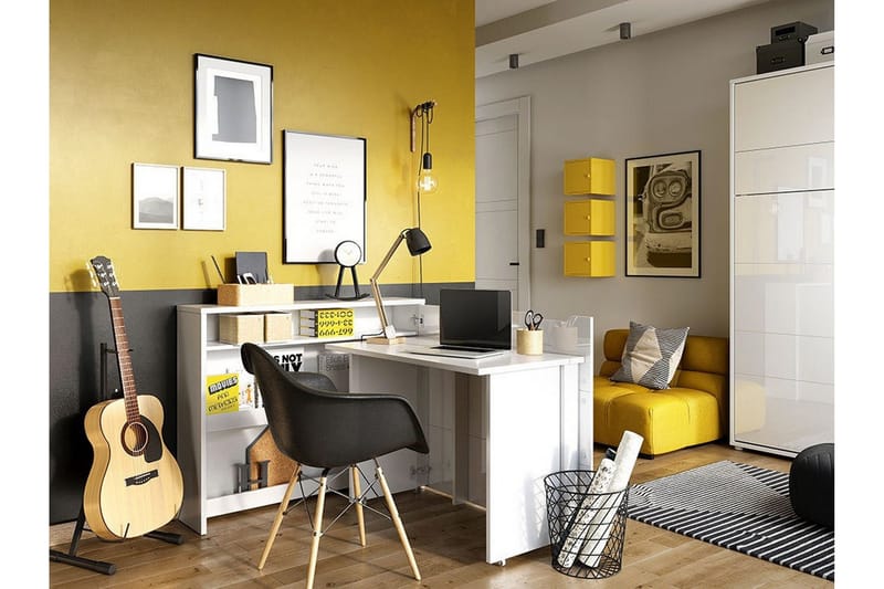 Grianan Skrivbord 136 cm White - Möbler - Bord & matgrupper - Kontorsbord - Skrivbord - Hörnskrivbord