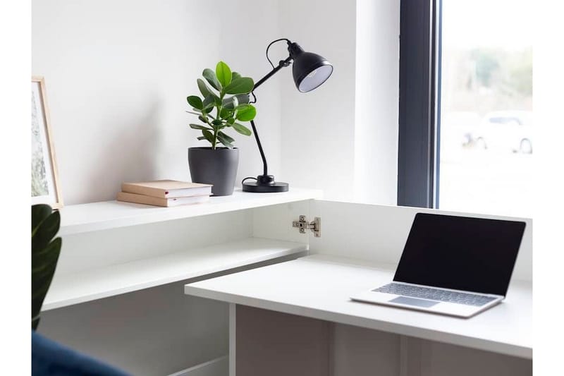 Grianan Skrivbord 136 cm White - Möbler - Bord & matgrupper - Kontorsbord - Skrivbord - Hörnskrivbord