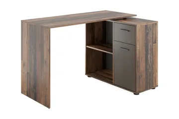 Colatosti Hörnskrivbord 117 cm med Förvaring - Mörkbrun - Möbler - Bord & matgrupper - Kontorsbord - Skrivbord - Hörnskrivbord