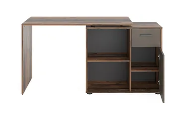 Colatosti Hörnskrivbord 117 cm med Förvaring - Mörkbrun - Möbler - Bord & matgrupper - Kontorsbord - Skrivbord - Hörnskrivbord
