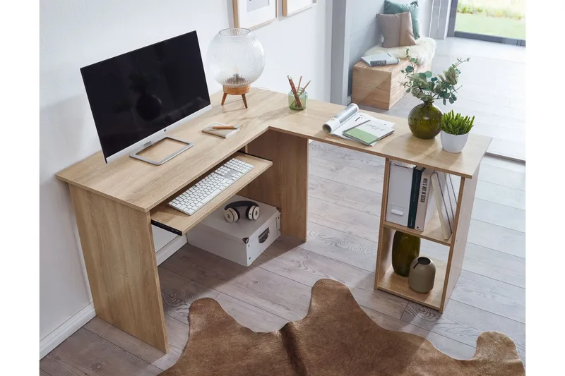 Gulshan Skrivbord 140 cm - Natur - Möbler - Bord & matgrupper - Kontorsbord - Skrivbord - Hörnskrivbord