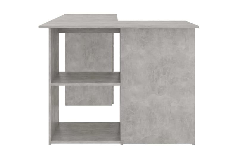 Hörnskrivbord betonggrå 145x100x76 cm spånskiva - Grå - Möbler - Bord & matgrupper - Kontorsbord - Skrivbord - Hörnskrivbord