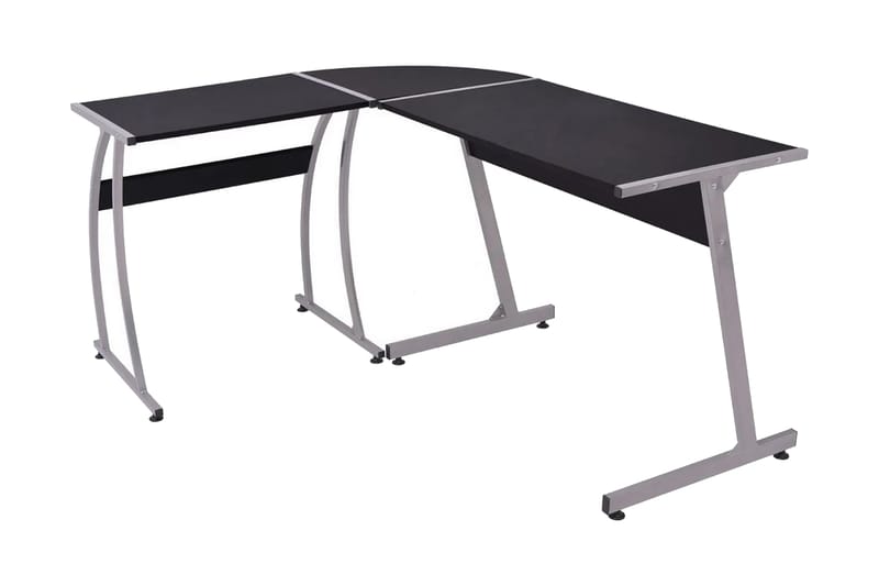Hörnskrivbord L-formad svart - Svart - Hörnskrivbord