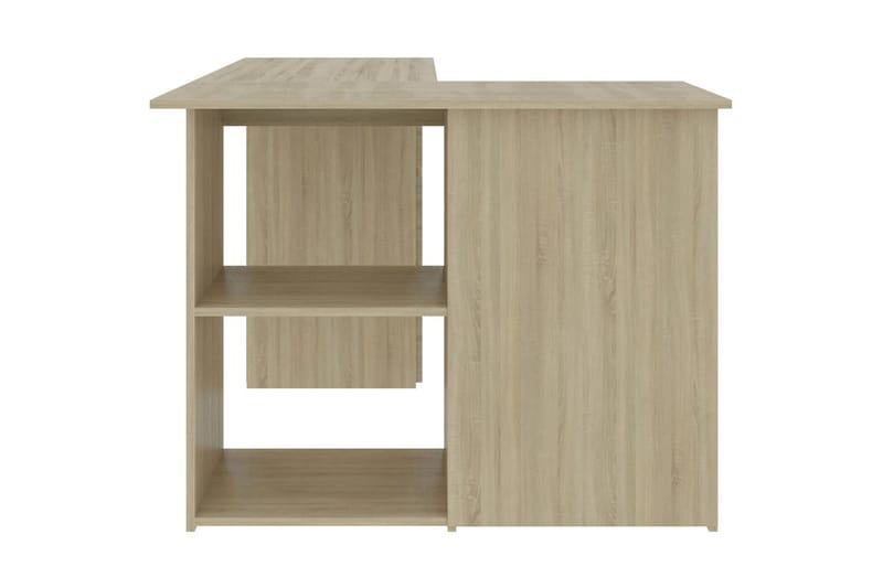 Hörnskrivbord sonoma-ek 145x100x76 cm spånskiva - Brun - Möbler - Bord & matgrupper - Kontorsbord - Skrivbord - Hörnskrivbord