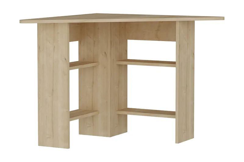 Oderzo Hörnskrivbord 80 cm med Förvaring Hyllor - Natur - Möbler - Bord & matgrupper - Kontorsbord - Skrivbord - Hörnskrivbord