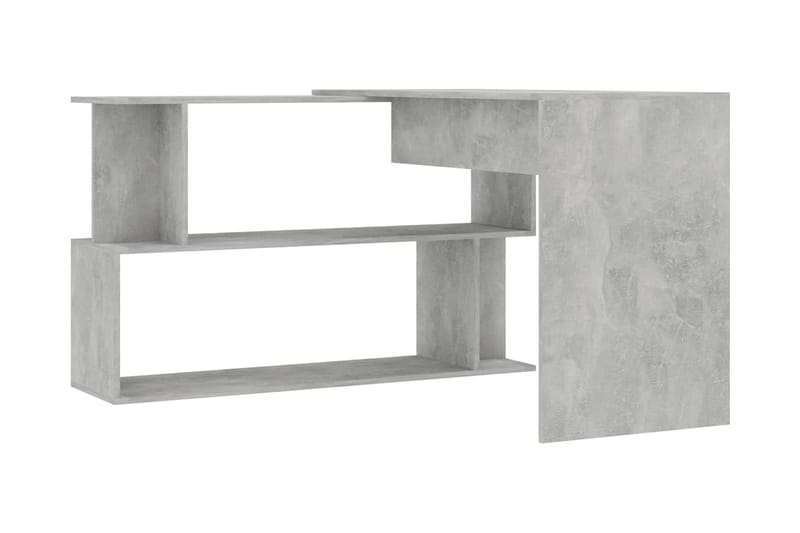 Skrivbord hörn betonggrå 200x50x76 cm spånskiva - Grå - Möbler - Bord & matgrupper - Kontorsbord - Skrivbord - Hörnskrivbord