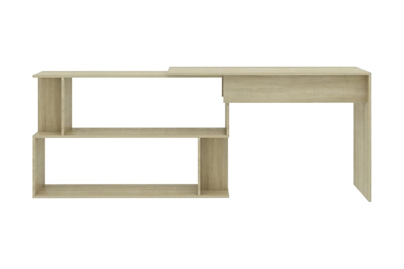 Skrivbord hörn sonoma-ek 200x50x76 cm spånskiva - Brun - Möbler - Bord & matgrupper - Kontorsbord - Skrivbord - Hörnskrivbord