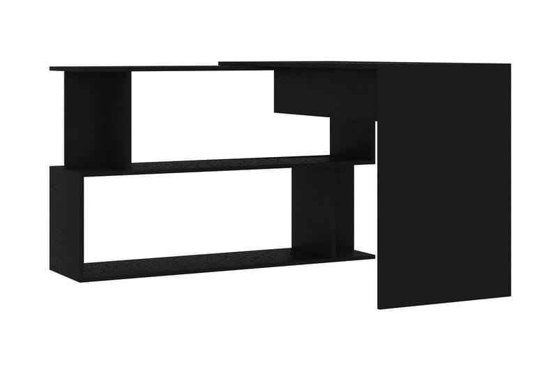 Skrivbord hörn svart 200x50x76 cm spånskiva - Svart - Möbler - Bord & matgrupper - Kontorsbord - Skrivbord - Hörnskrivbord