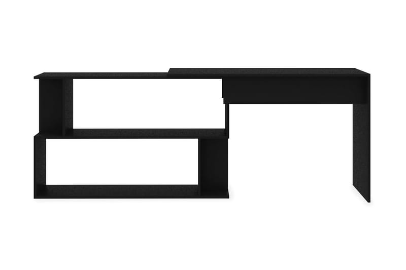 Skrivbord hörn svart 200x50x76 cm spånskiva - Svart - Möbler - Bord & matgrupper - Kontorsbord - Skrivbord - Hörnskrivbord