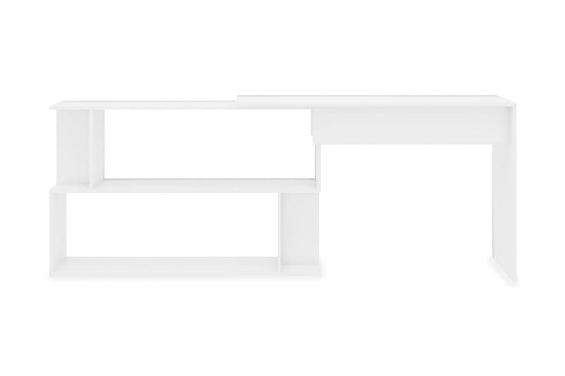 Skrivbord hörn vit högglans 200x50x76 cm spånskiva - Vit - Möbler - Bord & matgrupper - Kontorsbord - Skrivbord - Hörnskrivbord