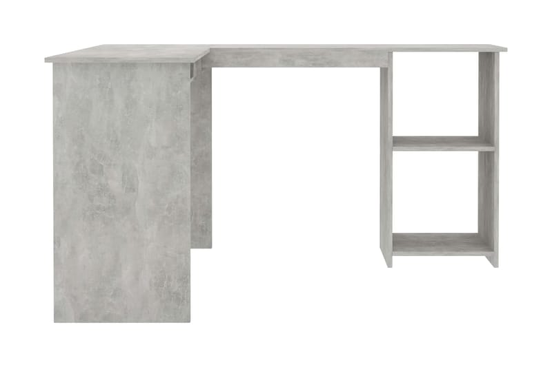 Skrivbord L-format betonggrå 120x140x75 cm spånskiva - Grå - Möbler - Bord & matgrupper - Kontorsbord - Skrivbord - Hörnskrivbord