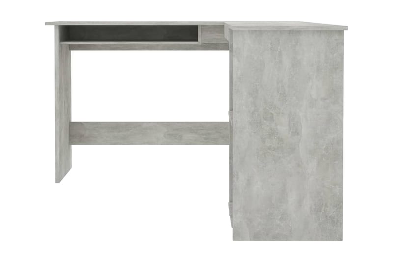 Skrivbord L-format betonggrå 120x140x75 cm spånskiva - Grå - Möbler - Bord & matgrupper - Kontorsbord - Skrivbord - Hörnskrivbord