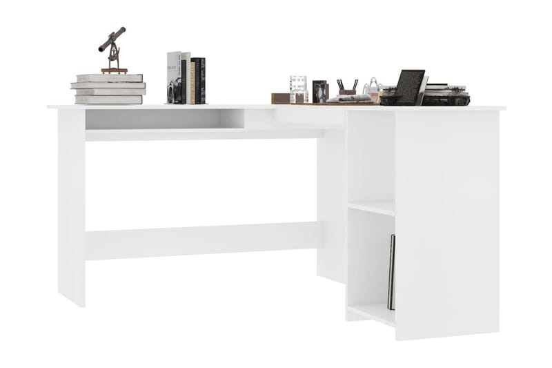 Skrivbord L-format vit 120x140x75 cm spånskiva - Vit - Möbler - Bord & matgrupper - Kontorsbord - Skrivbord - Hörnskrivbord