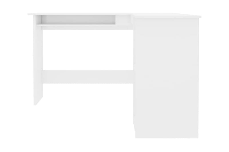 Skrivbord L-format vit högglans 120x140x75 cm spånskiva - Vit - Möbler - Bord & matgrupper - Kontorsbord - Skrivbord - Hörnskrivbord
