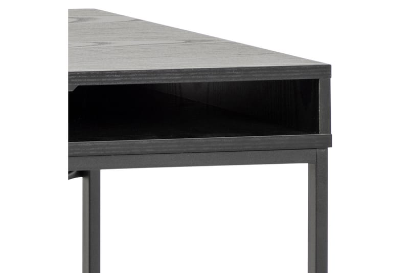 Hasslevik Skrivbord 110 cm med Förvaring Låda - Svart - Skrivbord