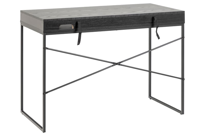 Hasslevik Skrivbord 110 cm med Förvaring Låda - Svart - Skrivbord