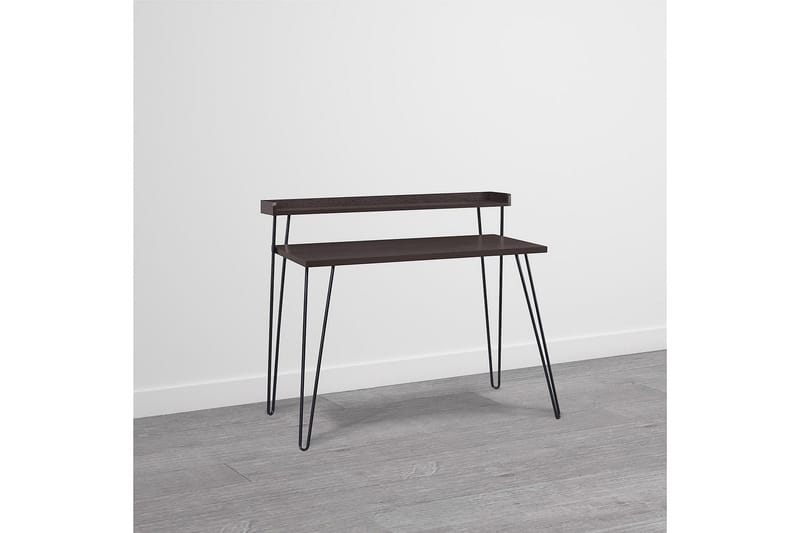 Haven Skrivbord 114 cm med Förvaring Hylla Espresso/Svart - Dorel Home - Möbler - Bord & matgrupper - Kontorsbord - Skrivbord