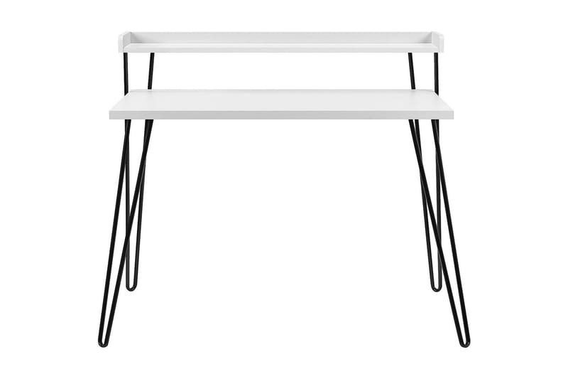 Haven Skrivbord 114 cm med Förvaring Hylla Vit/Svart - Dorel Home - Skrivbord