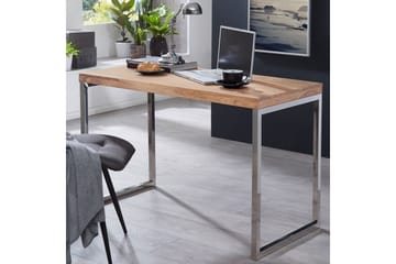 Hayoz Skrivbord 120 cm - Akacia/Krom - Möbler - Bord & matgrupper - Kontorsbord - Skrivbord