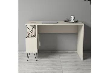 Hovdane Skrivbord 120 cm med Förvaring Hylla - Beige - Möbler - Bord & matgrupper - Kontorsbord - Skrivbord