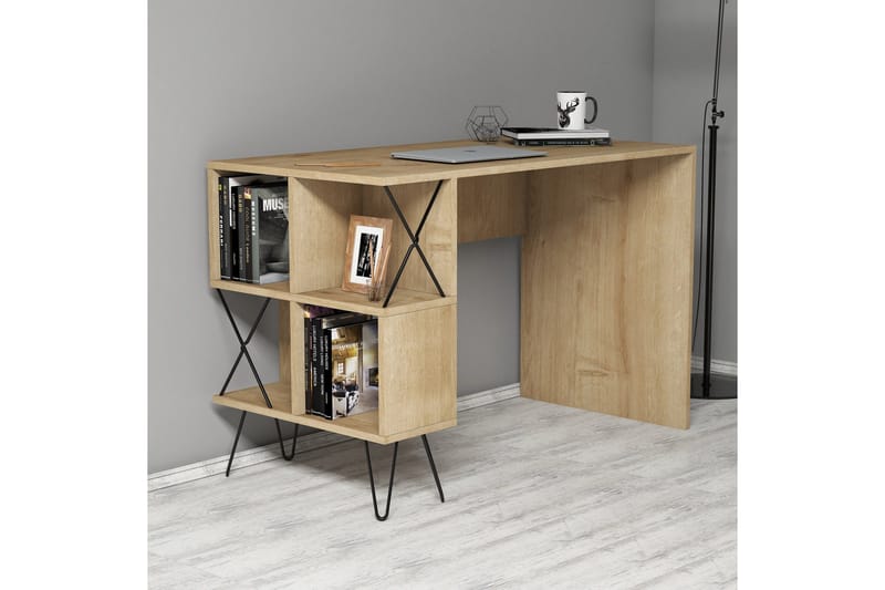 Hovdane Skrivbord 120 cm med Förvaring Hylla - Möbler - Bord & matgrupper - Kontorsbord - Skrivbord