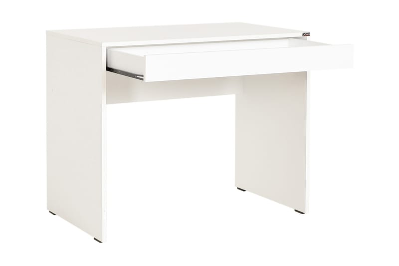 Irbene Skrivbord 90 cm med Förvaring Låda - Vit - Skrivbord