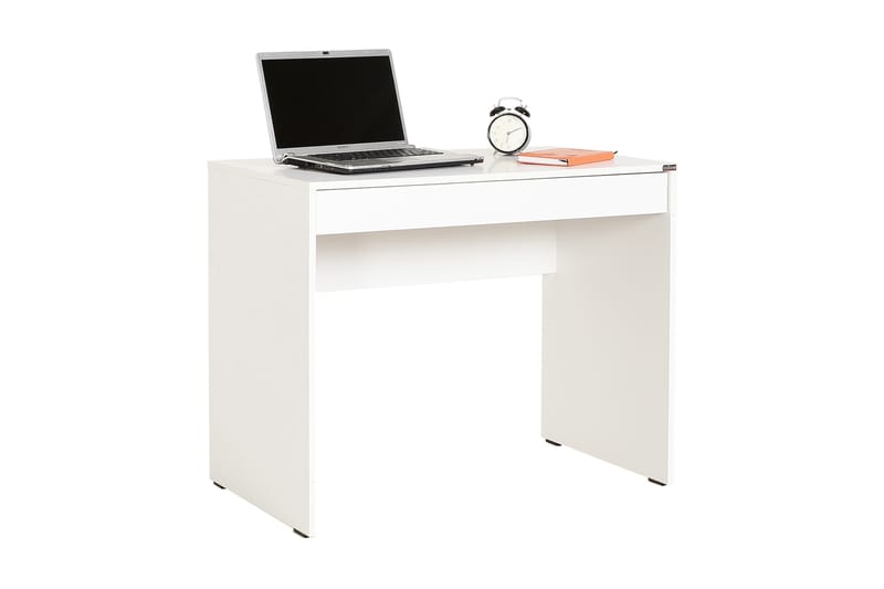 Irbene Skrivbord 90 cm med Förvaring Låda - Vit - Skrivbord