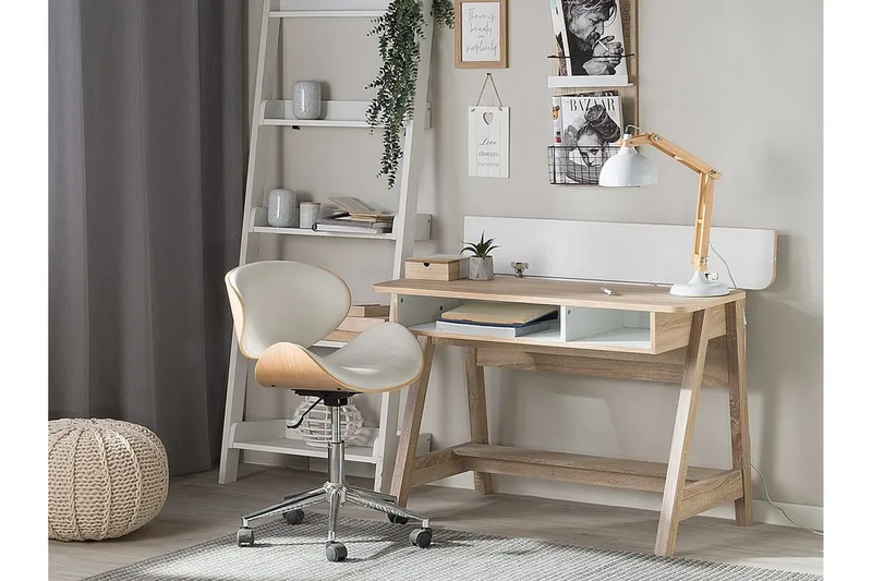 Jackson Skrivbord 110 cm med Förvaring Hylla - Vit - Möbler - Bord & matgrupper - Kontorsbord - Skrivbord