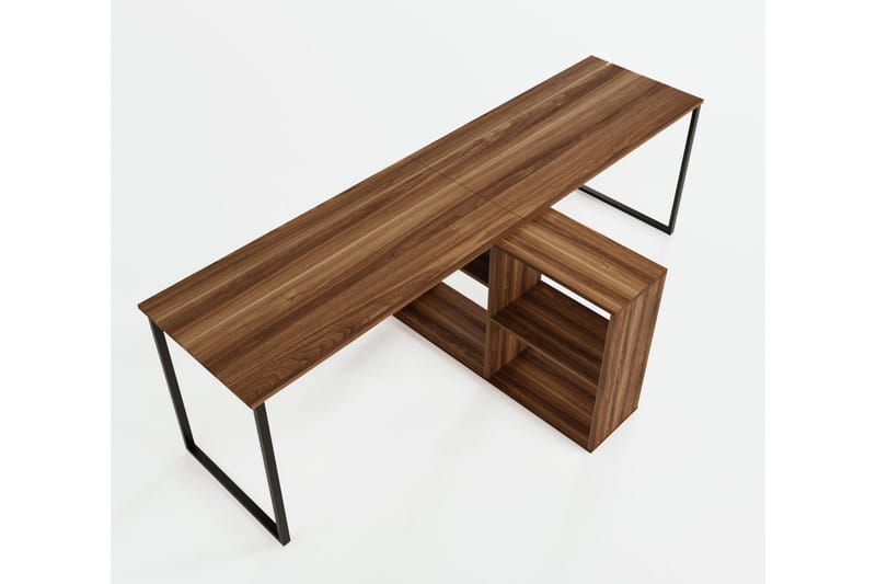 Kafrein Skrivbord 240x72x240 cm - Brun - Möbler - Bord & matgrupper - Kontorsbord - Skrivbord