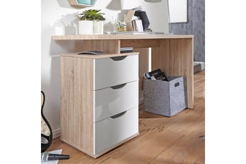 Kaille Rektangulärt Skrivbord med Lådor i Trä - Beige - Möbler - Bord & matgrupper - Kontorsbord - Skrivbord