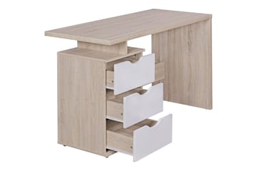 Kaille Rektangulärt Skrivbord med Lådor i Trä - Beige - Möbler - Bord & matgrupper - Kontorsbord - Skrivbord