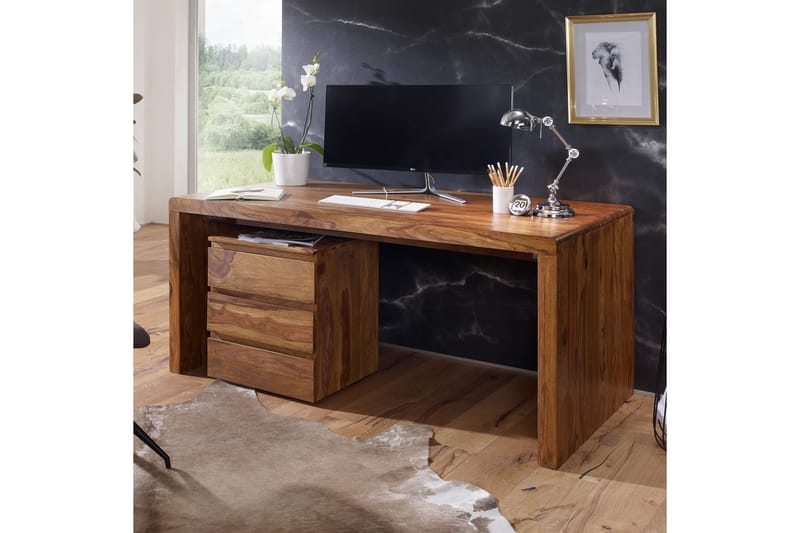 Kanaria Skrivbord 180 cm - Trä/natur - Möbler - Bord & matgrupper - Kontorsbord - Skrivbord