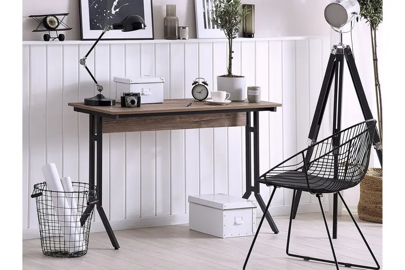 Kashay Skrivbord 120 cm - Brun/Grå - Möbler - Bord & matgrupper - Kontorsbord - Skrivbord