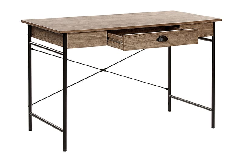 Kataliya Skrivbord 120 cm med Förvaring Låda - Ljust Trä - Möbler - Bord & matgrupper - Kontorsbord - Skrivbord