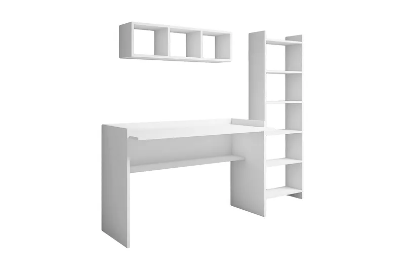 Kazeck Kontorsmöbelset 118 cm - Vit - Möbler - Bord & matgrupper - Kontorsbord - Skrivbord
