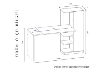 Klul Skrivbord 120 cm - Antracit - Möbler - Bord & matgrupper - Kontorsbord - Skrivbord