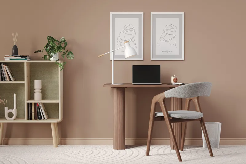 Kopparbo Skrivbord - Mörkbrunt valnötsträ - Möbler - Bord & matgrupper - Kontorsbord - Skrivbord