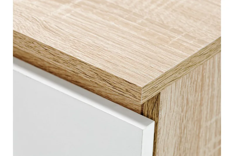 Kubana Skrivbord 130 cm med Förvaring Lådor - Grå/Vit - Möbler - Bord & matgrupper - Kontorsbord - Skrivbord