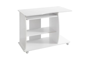 Lamesteer Skrivbord 90 cm med Förvaring Hyllor på Hjul - Vit - Möbler - Bord & matgrupper - Kontorsbord - Skrivbord