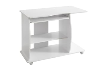 Lamesteer Skrivbord 90 cm med Förvaring Hyllor på Hjul - Vit - Möbler - Bord & matgrupper - Kontorsbord - Skrivbord